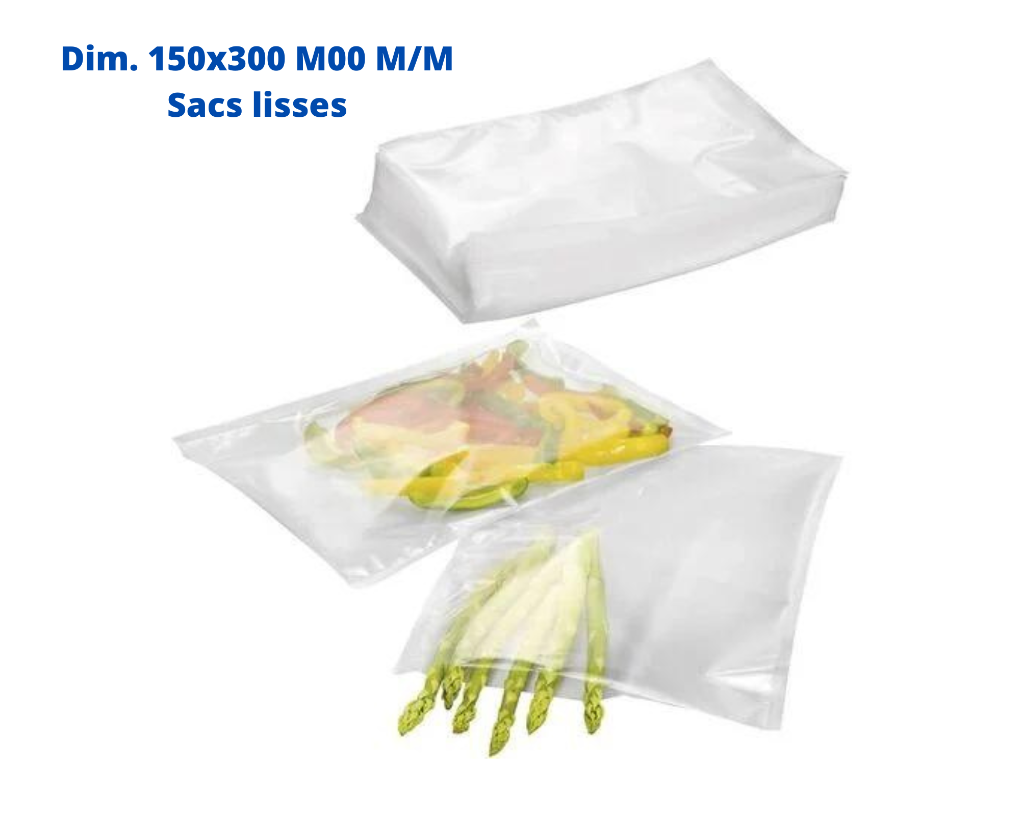 SAC SOUS VIDE ALIMENTAIRE CONSERVATION 400X600 MM 90 MICRONS (100