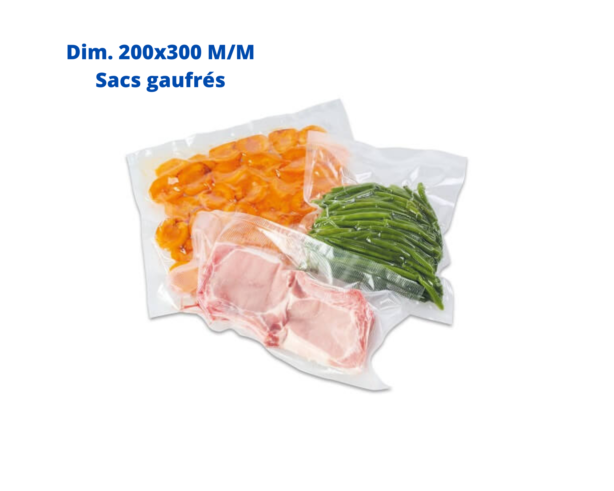 Sachet sous vide lisse cuisson 200x 300 MM lot de 100