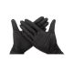 100 Gants nitrile non poudré usage unique Noir Taille M 7/8