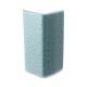 Profilé d'angle coin mousse bleu en forme U 20/35 100x100 m/m