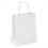 Sac papier kraft blanc à poignées torsadées ficelle