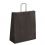 Sac papier kraft noir poignées torsadées ficelle