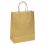 Sac papier kraft or gold doré poignées torsadées ficelle