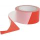 6 rubans rouleaux de signalisation rouge et blanc rubalise 50 x 50 ml