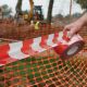 6 rubans rouleaux de signalisation rouge et blanc rubalise 50 x 50 ml