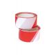 6 rubans rouleaux de signalisation rouge et blanc rubalise 50 x 50 ml