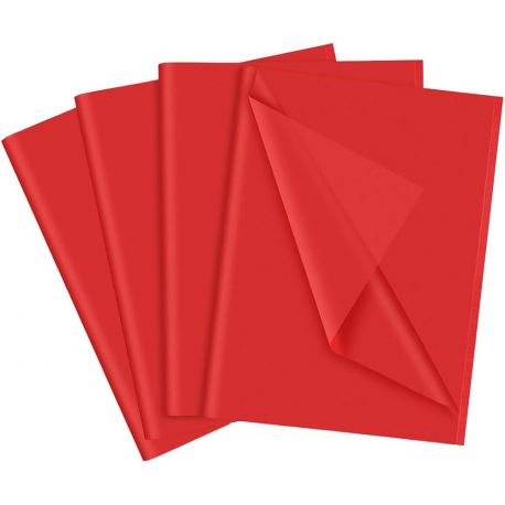 Feuilles papier de soir mousseline fushia 50x75 cm