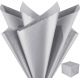 Feuilles papier de soie mousseline argent 50x75 cm