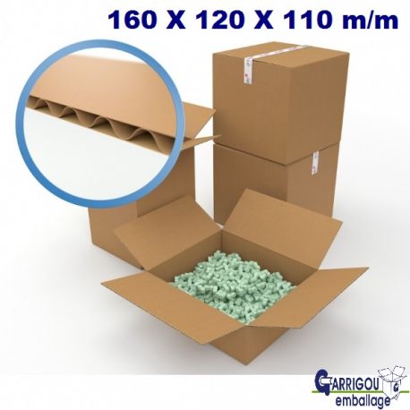 Carton d'emballage 160 x 120 x 110 mm