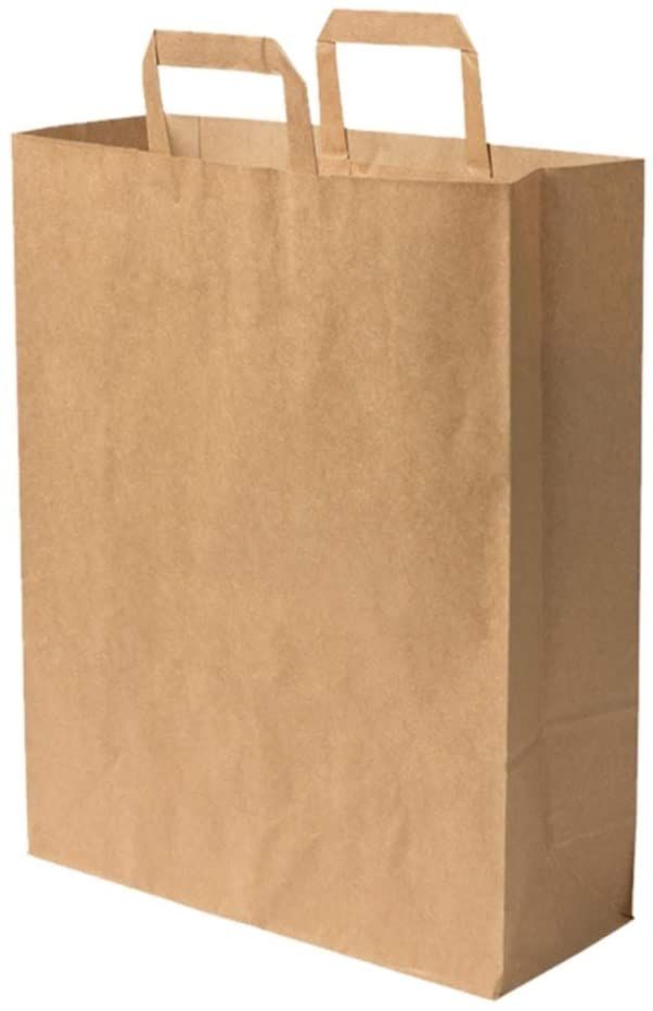 Sacs en papier kraft recyclables 18 x 11 x 28 cm Marron 