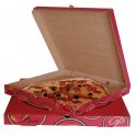 100 boites Pizza en Carton Alimentaire Format 330 x 330 x 35 m/m ou 33 x 33 x 3,5 cm